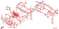 SITZ/TRAEGER für Honda FOURTRAX 420 RANCHER 4X4 Manual Shift CAMO 2014