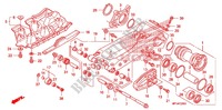 SCHWINGE/KETTENGEHAEUSE für Honda TRX 450 R SPORTRAX Electric Start WHITE 2012