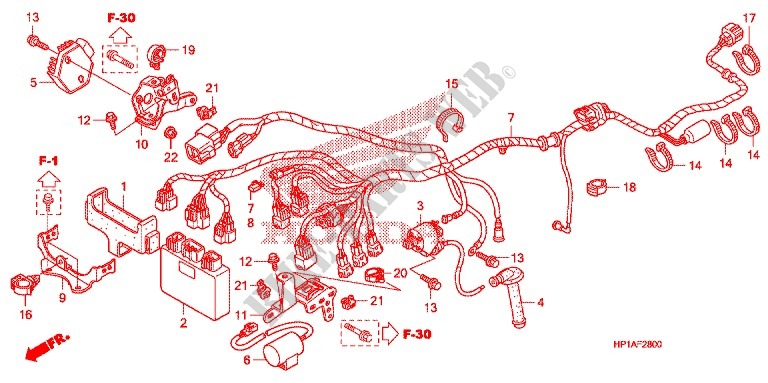 WERKZEUGE/BATTERIEGEHAEUSE für Honda TRX 450 R SPORTRAX Electric Start RED 2013