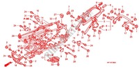 RAHMENKOERPER für Honda SPORTRAX TRX 450 R RED 2014