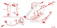 STUFE/PEDAL für Honda FUTURE 125 Casted wheels, Rear brake disk 2016