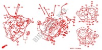 KURBELGEHAEUSE/OELPUMPE für Honda VRX 400 ROADSTAR RED 1997