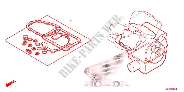 DICHTUNG SATZ B für Honda VT 1300 STATELINE 2011