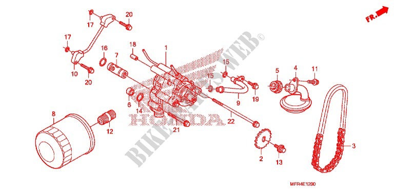 OELFILTER/OELPUMPE für Honda VT 1300 C FURY 2012