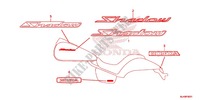EMBLEM/STREIFEN (VT750C2/C2F/C2S/C2B) für Honda SHADOW VT 750 SPIRIT 2014
