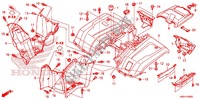 KOTFLUEGEL, HINTEN für Honda FOURTRAX 420 RANCHER 4X4 ES RED 2017