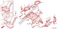 KOTFLÜGEL HINTEN / BLINKER für Honda PCX 125 SPECIAL EDITION WHITE 2013