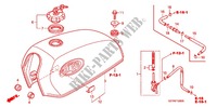 KRAFTSTOFFTANK für Honda APE 100 DELUXE Front brake disk 2012
