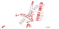 LENKSCHAFT/OBERE BRUECKE für Honda APE 100 DELUXE Front brake disk 2011