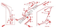 PEDAL/KICKSTARTER ARM für Honda APE 100 DELUXE Front brake disk 2011