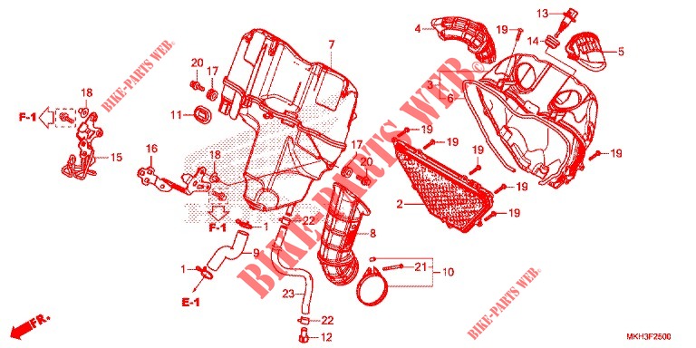 ABDECKUNG, VORNE/LUFTFILTER für Honda X ADV 750 35KW 2018