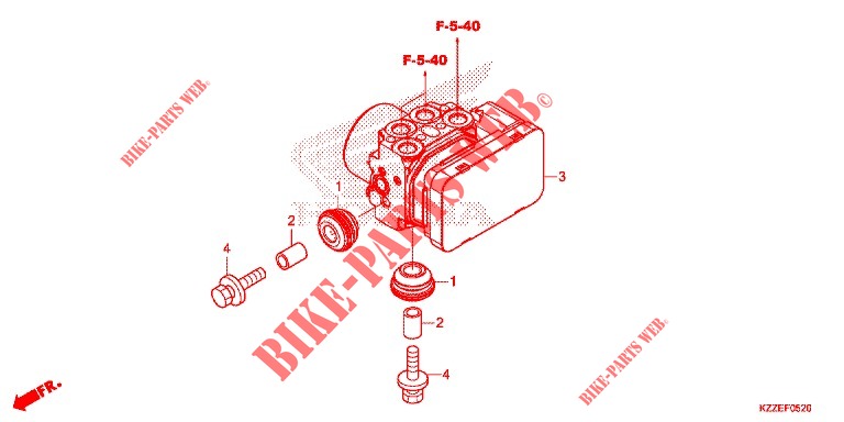 VORDERRADBREMSE/ABS MODULATOR für Honda CRF 250 RALLYE ABS 2018