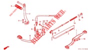 PEDAL/KICKSTARTER ARM für Honda SUPER CUB 70 CUSTOM 1997