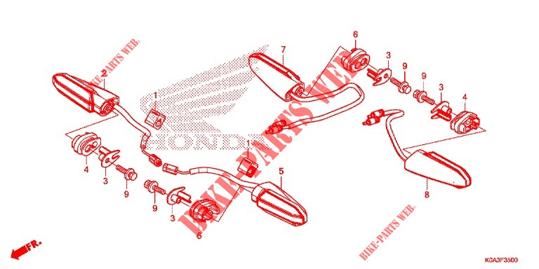 BLINKER für Honda CB 300 R ABS 2019
