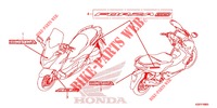 EMBLEM/STREIFEN für Honda FORZA 300 ABS TOP BOX 4ED 2020