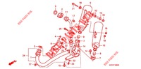 ABGAS SCHALLDAEMPFER(2) für Honda V TWIN MAGNA 250 SPEED WARNING LIMIT 1996