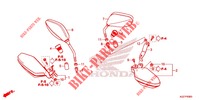 SPIEGEL   HANDSCHUTZ für Honda CRF 250 L 2019