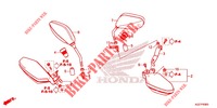 SPIEGEL   HANDSCHUTZ für Honda CRF 250 RALLYE ABS 2019