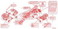 WARNETIKETT für Honda FOURTRAX 520 FOREMAN RUBICON 4X4 AT DCT EPS DELUXE 2020
